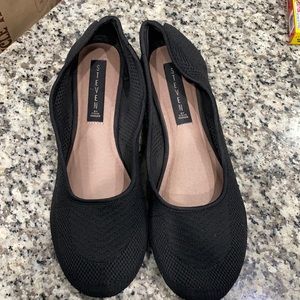 StevenbySteveMaddenBlackStretch Knit Flats Sz10